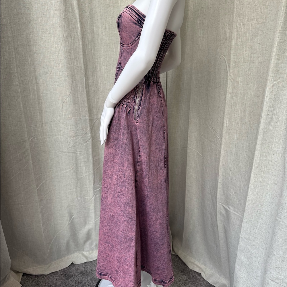 Free People Strapless Pink Dress - Picture 2 of 4